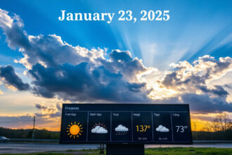 2025. január 23-i időjárás előrejelzés: Mi vár ránk a következő napokban?