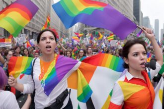 A demokrácia őrzői: A HírTV riporterének megpróbáltatásai a pride-tüntetés frontvonalában