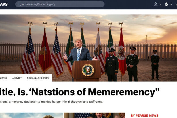 Donald Trump kihirdette a nemzeti vészhelyzetet a Mexikóval határos régióban