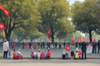 Családok hosszú órákra rekedtek Hadházyék demonstrációjának árnyékában – HírTV